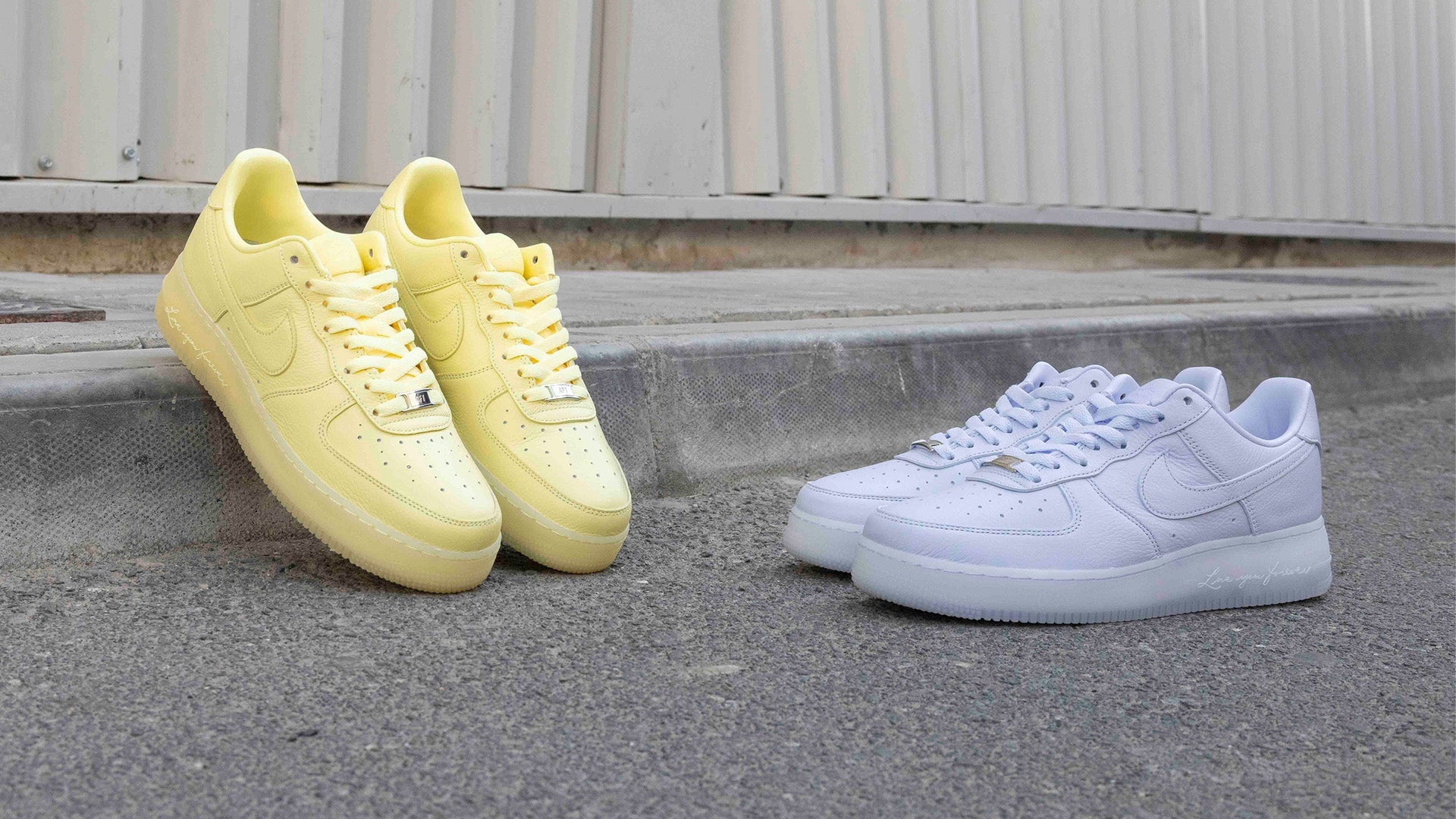 Nike NOCTA Air Force 1 Low: "Citron Tint" and "Palest Purple"  | thegoodlife.