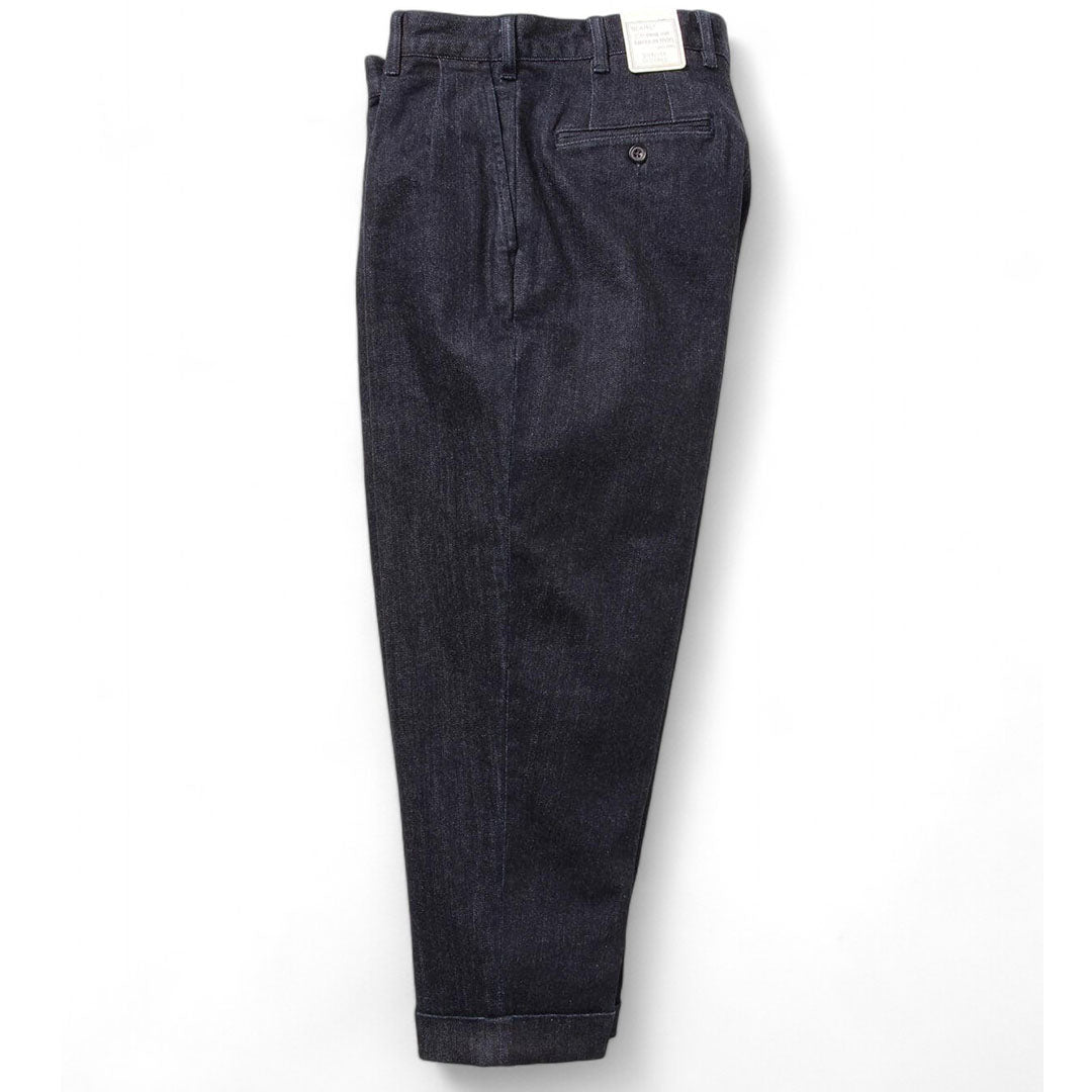 2 Pleats Tapered Denim