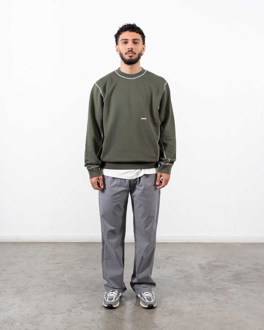 Contrast Crewneck