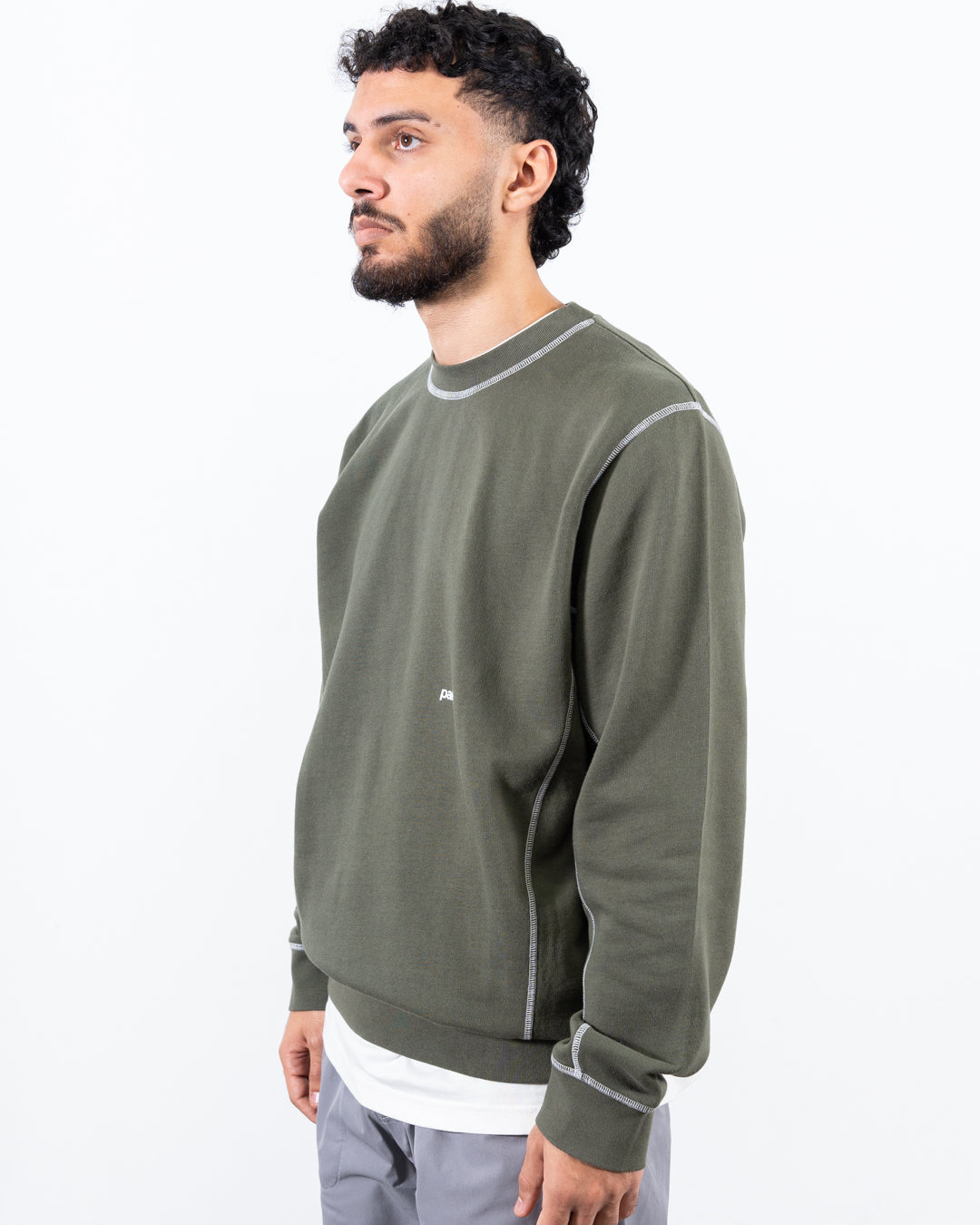 Contrast Crewneck