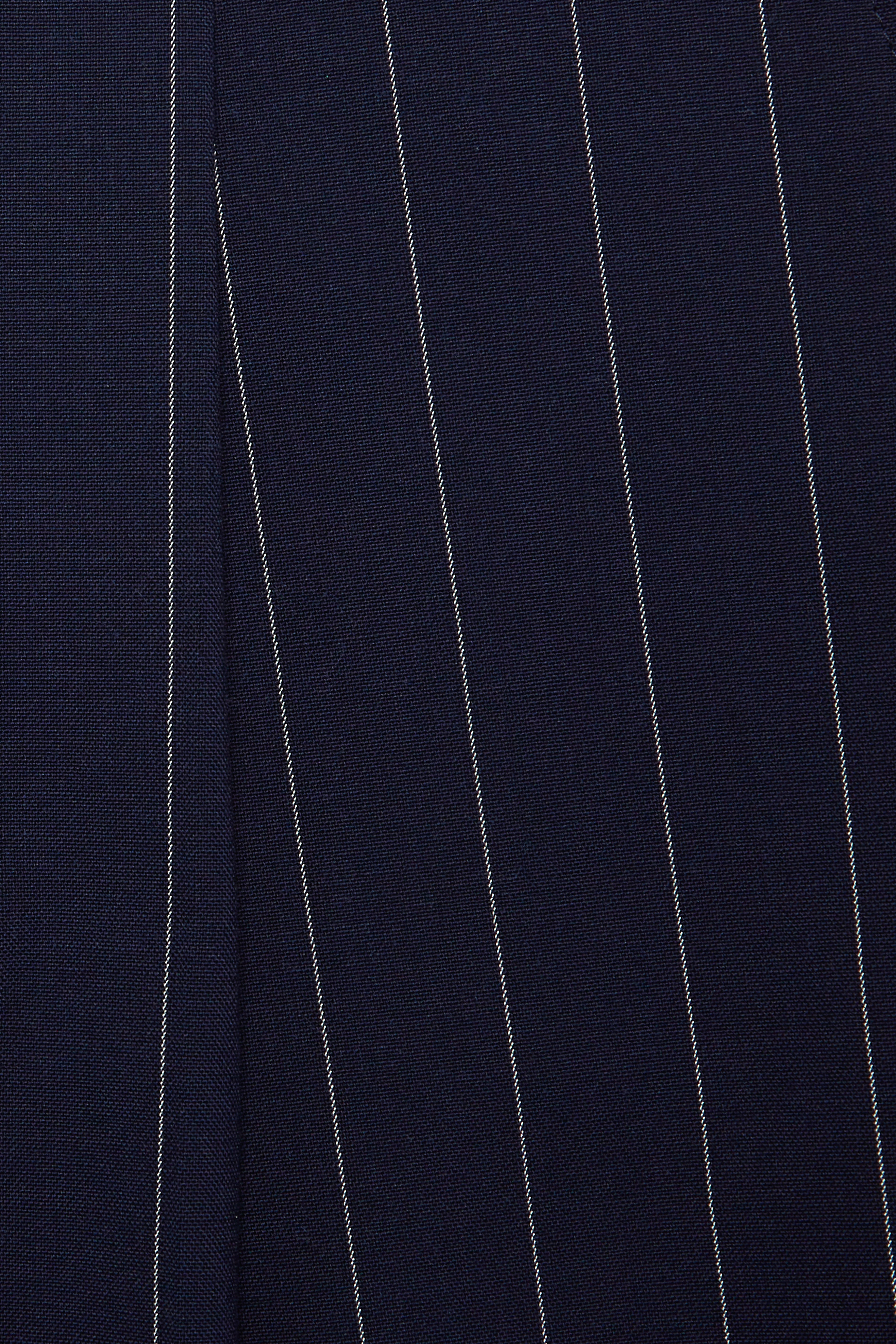 Navy Pinstripe Origami Shorts