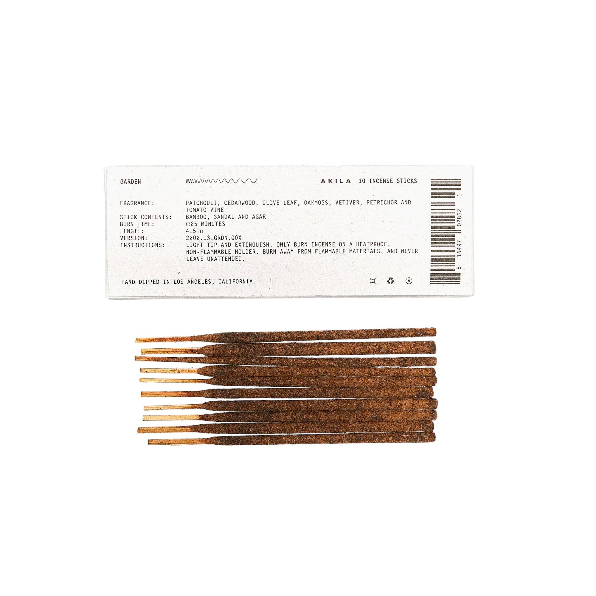 Garden Incense - 4.5 in