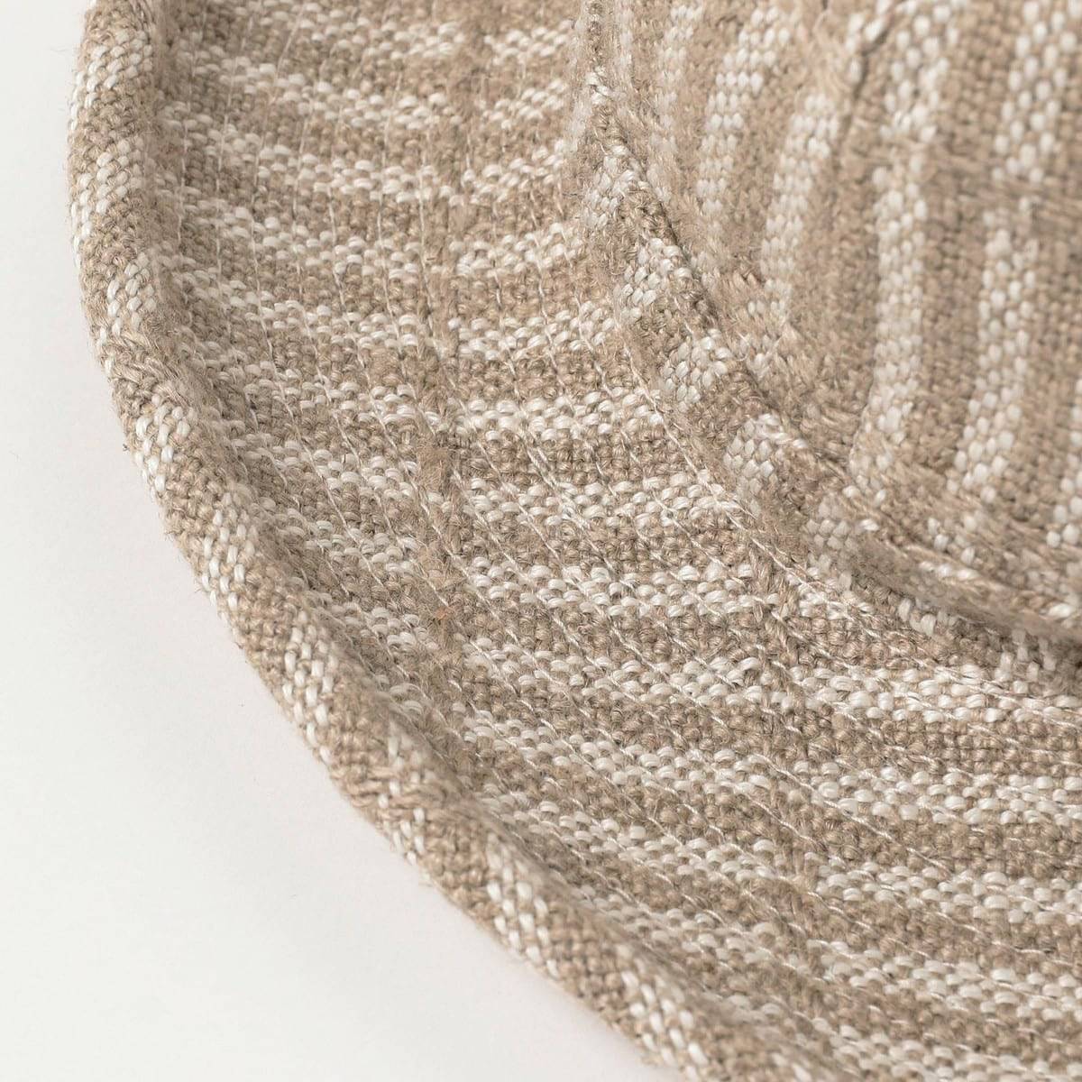 Mil Hat Linen Hickory Stripe