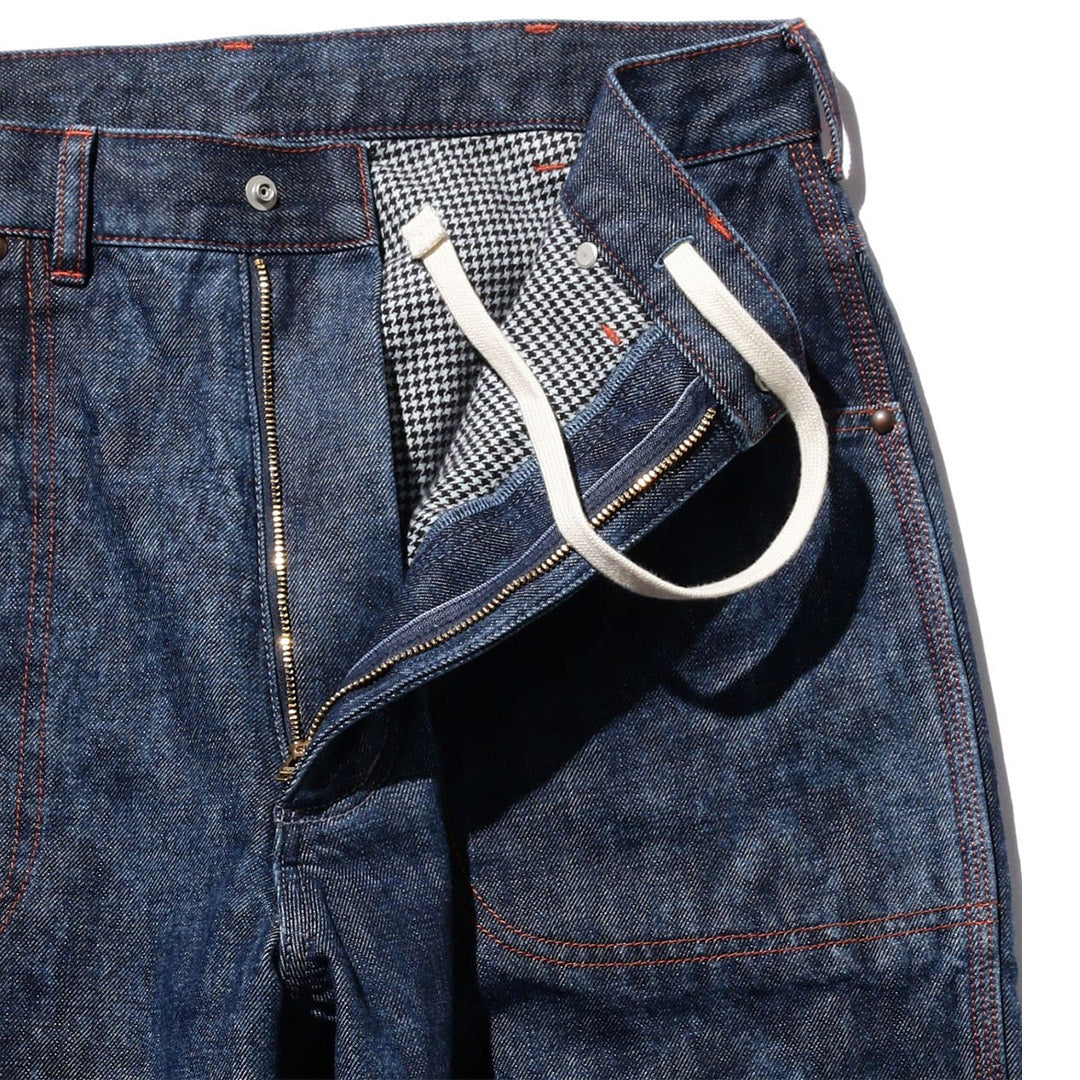 Beams Plus - Painter Pants Lined Denim Discharge Print Pants - Pants - thegoodlife.