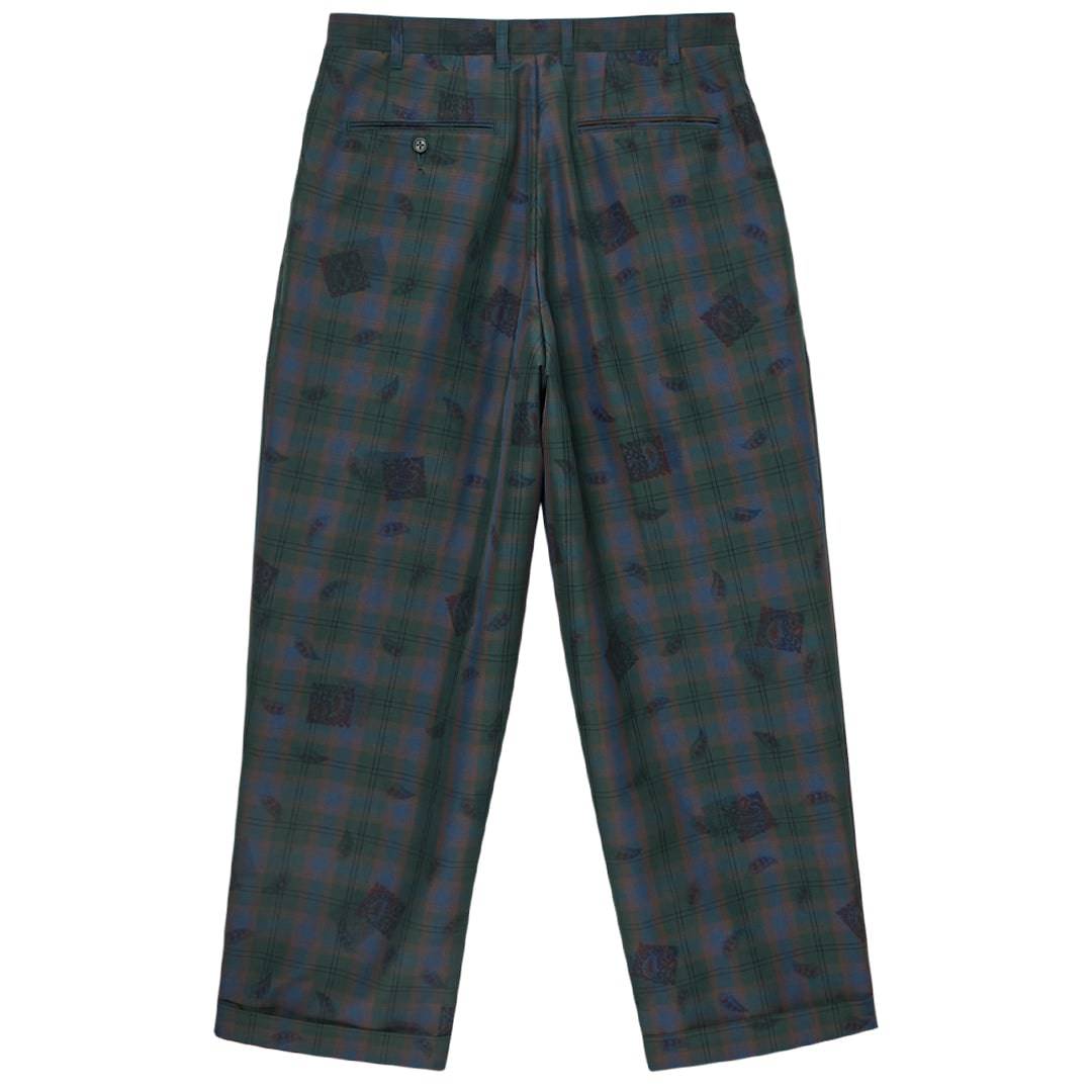 2 Pleats Trousers TW Plaid On Print