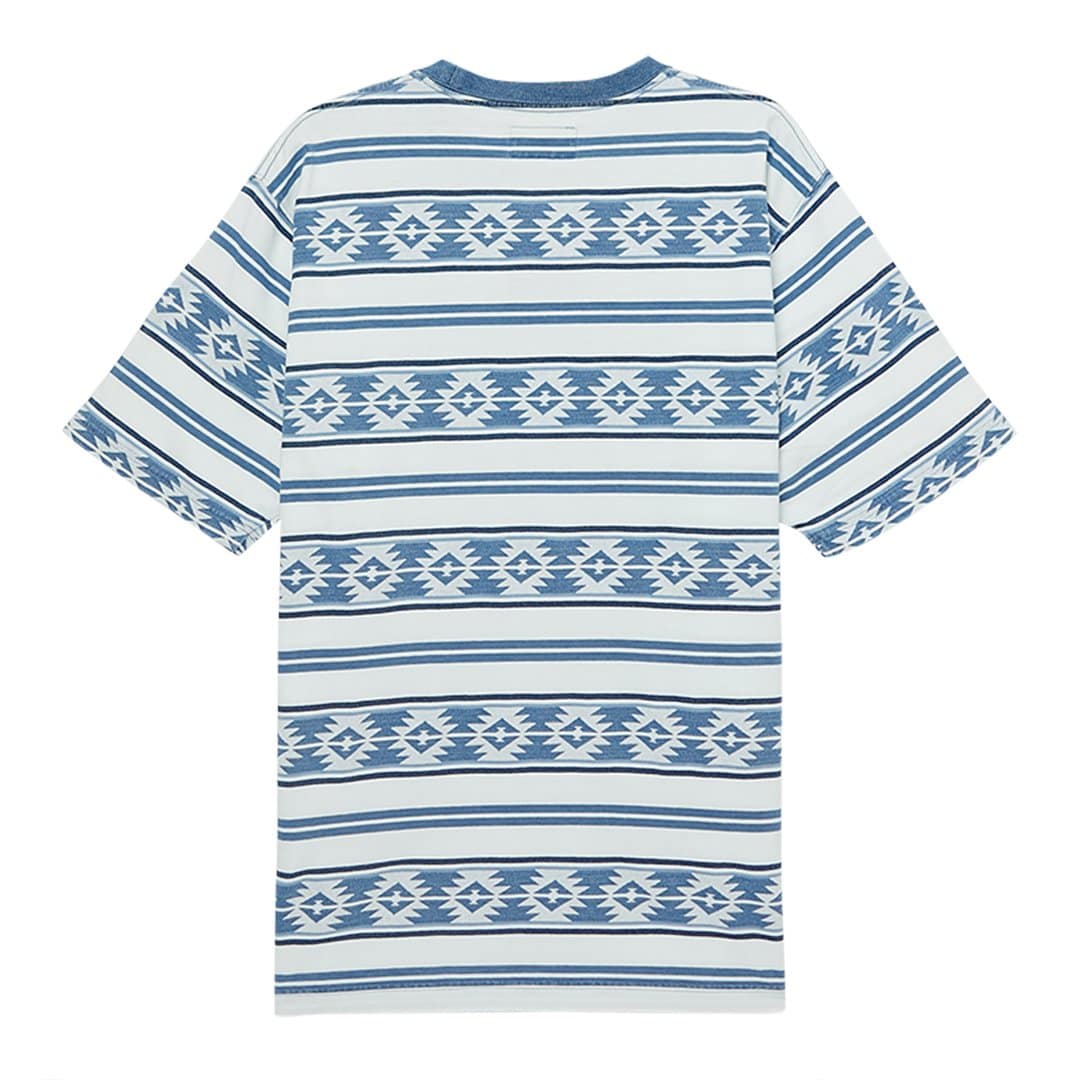 Pocket Tee Indigo Jacquard Stripe