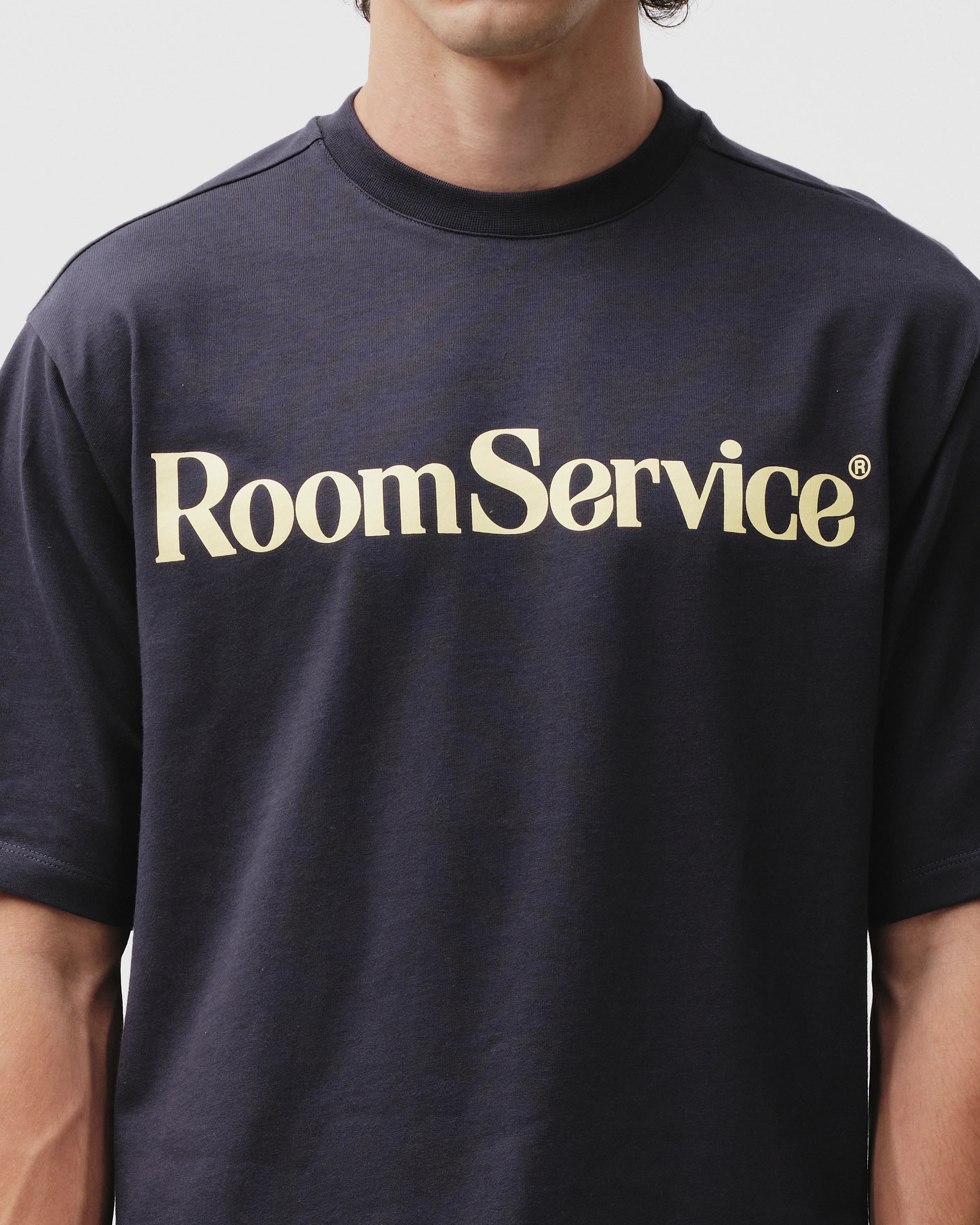 Navy Room Service Tee