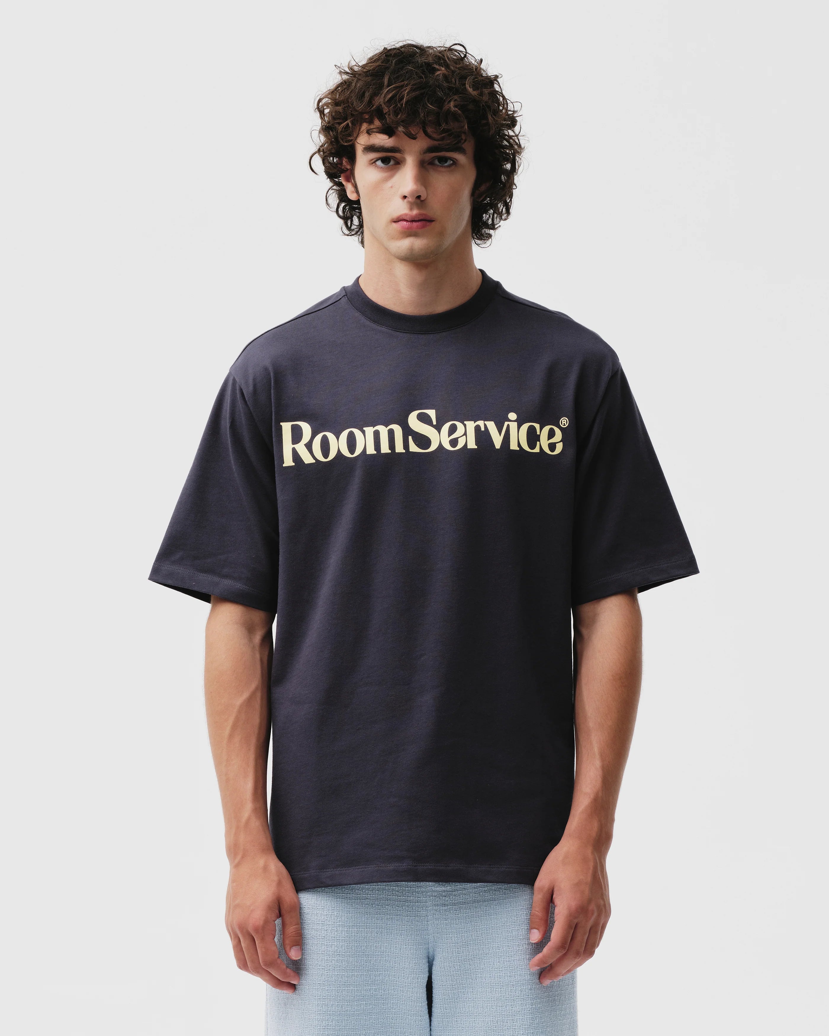 Navy Room Service Tee