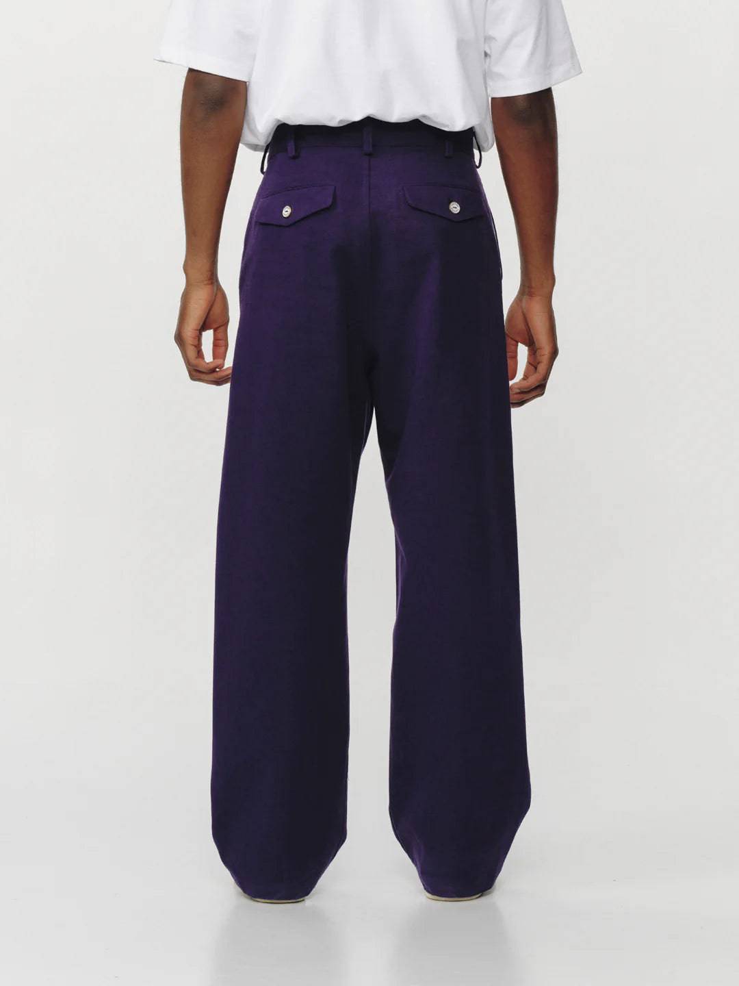 Late Checkout - Purple Work Trousers - Pants - thegoodlife.