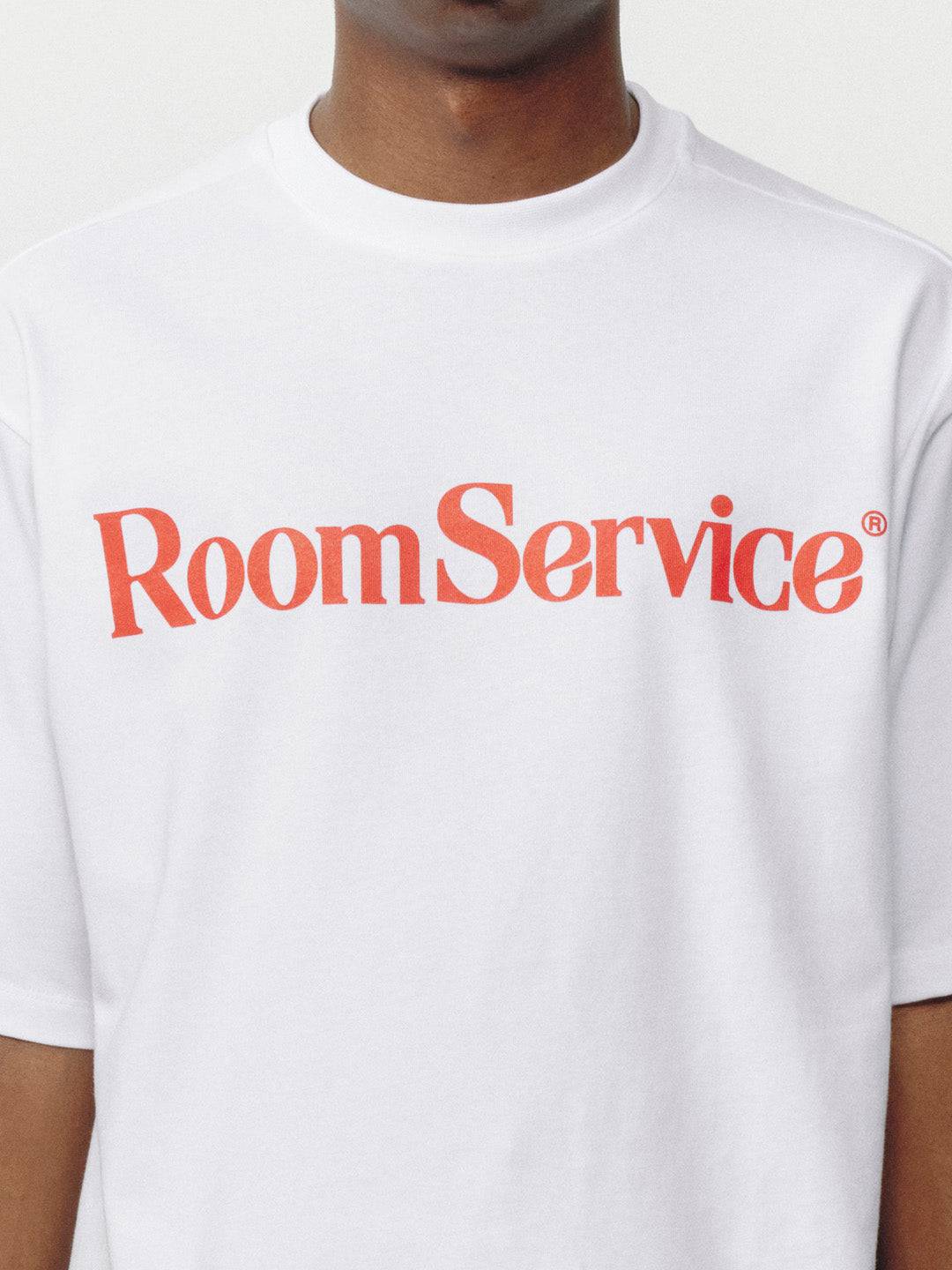 Room Service White Tee