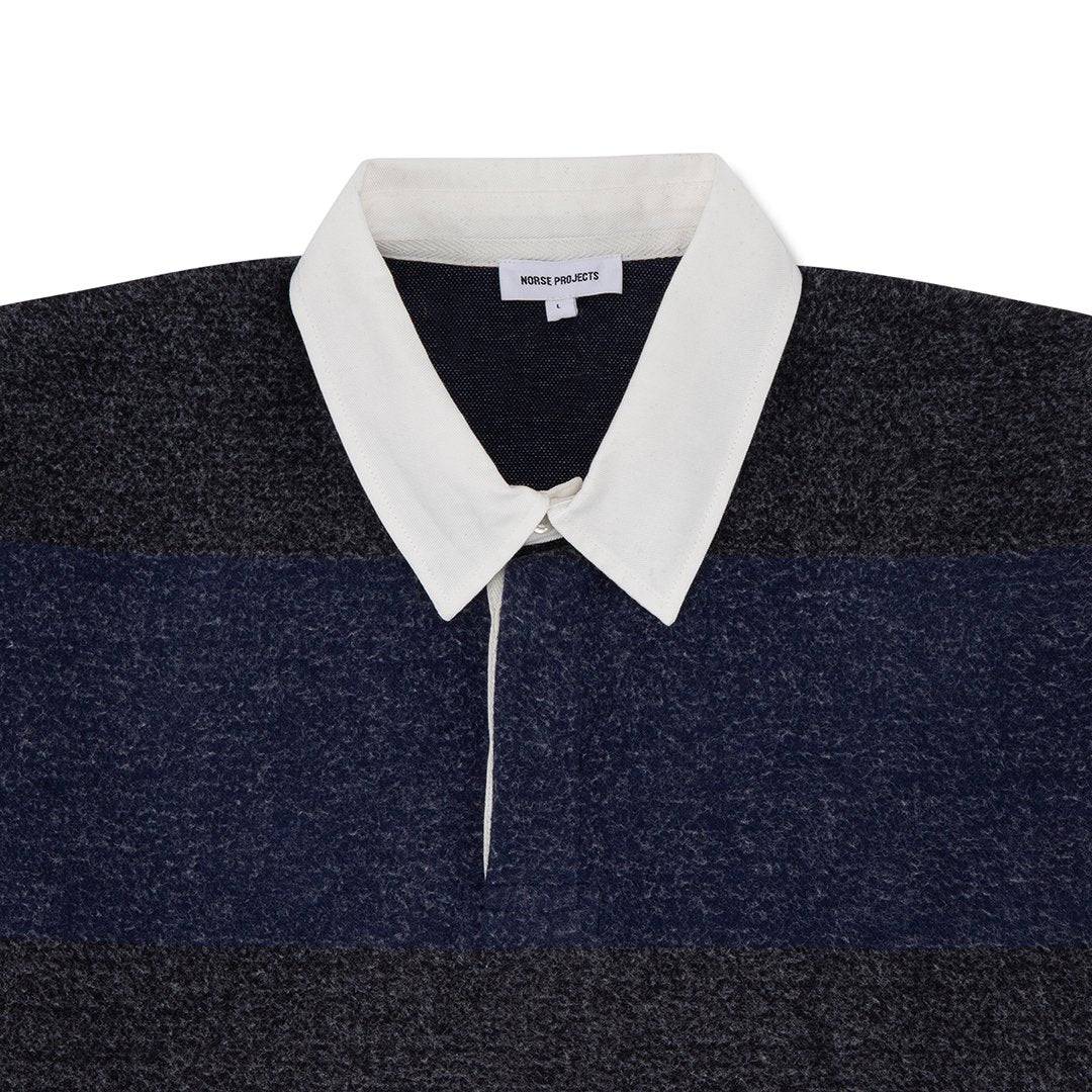 Ruben Brushed Jersey Rugby LS Polo