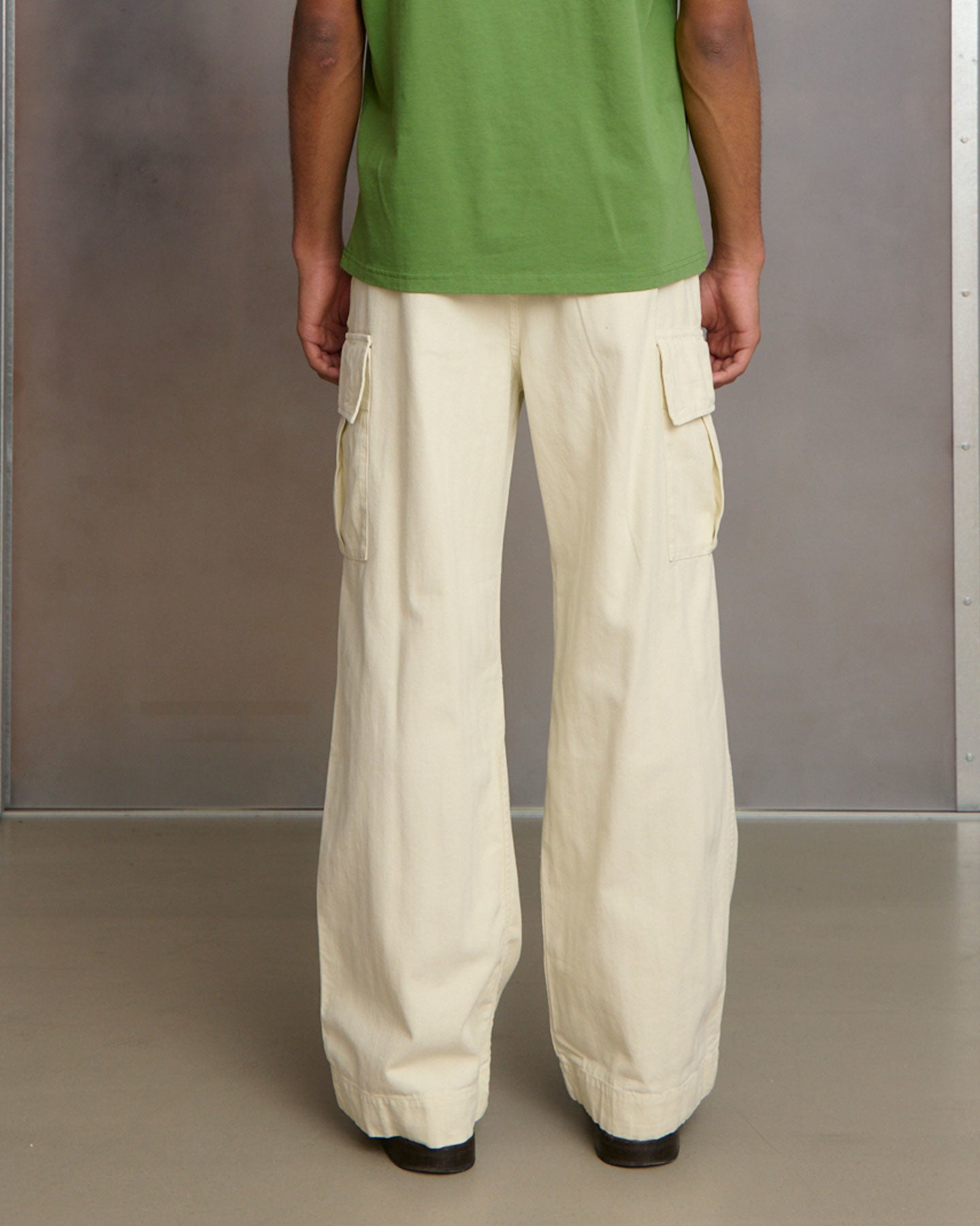 Herringbone Cargo Trousers