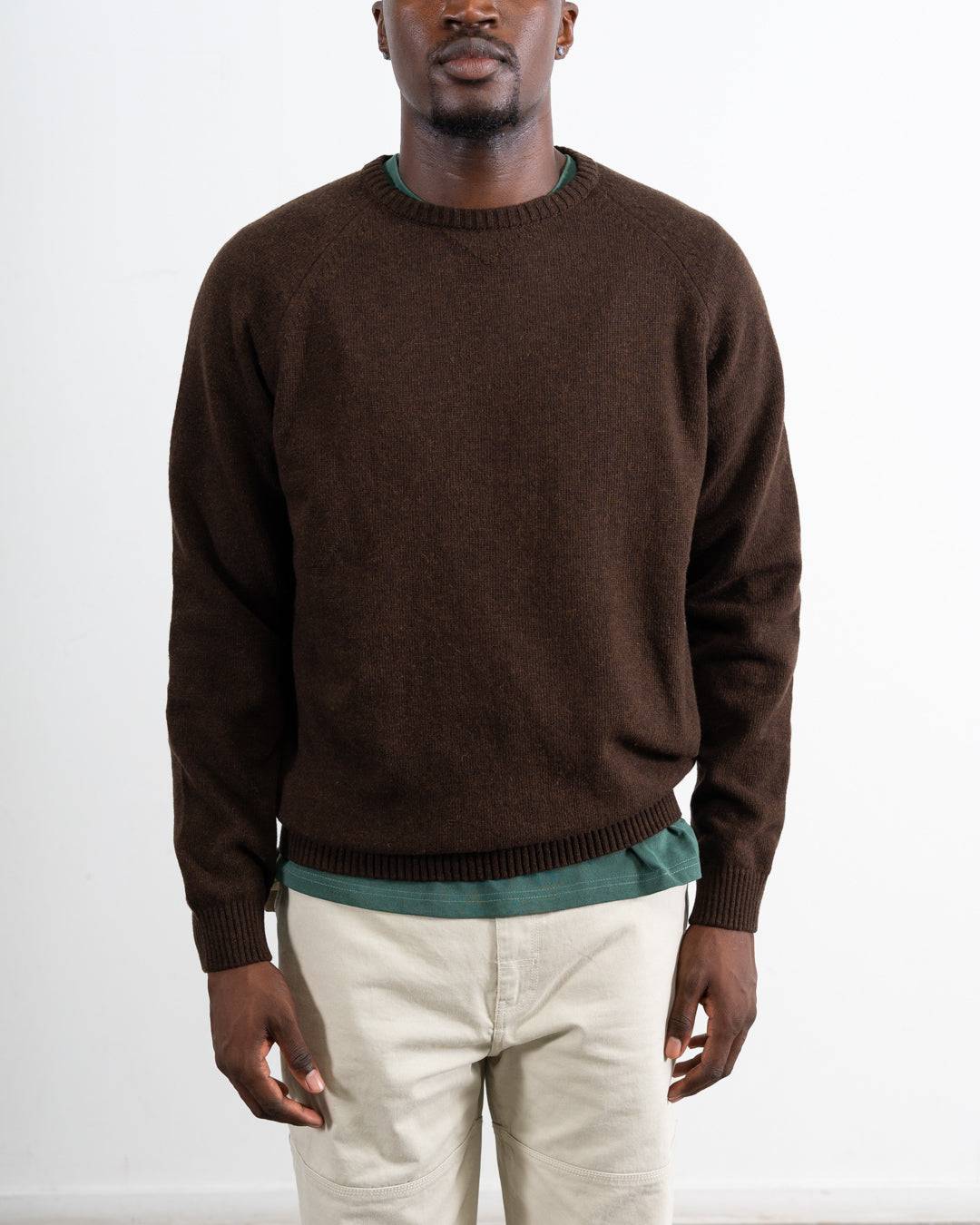 Elbow Knitted Crewneck