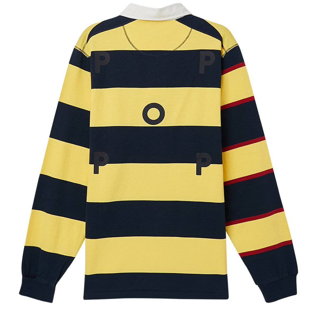 Striped Logo Rugby Polo Sweat