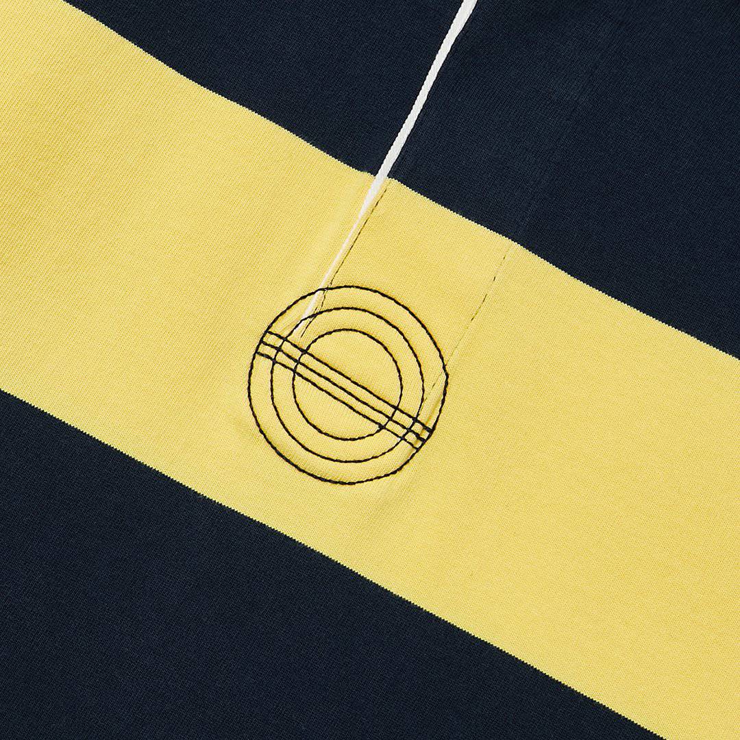 Striped Logo Rugby Polo Sweat