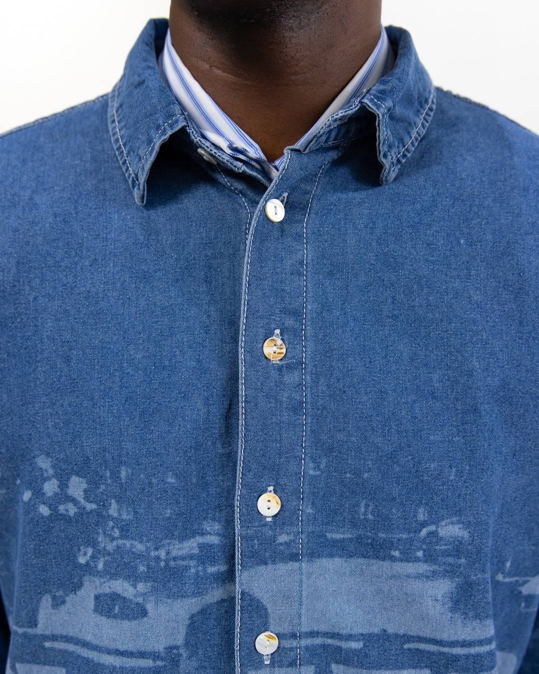 Printed Denim Shirt