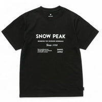 Snow Peak - SP Typography T-Shirt - T-Shirt - thegoodlife.