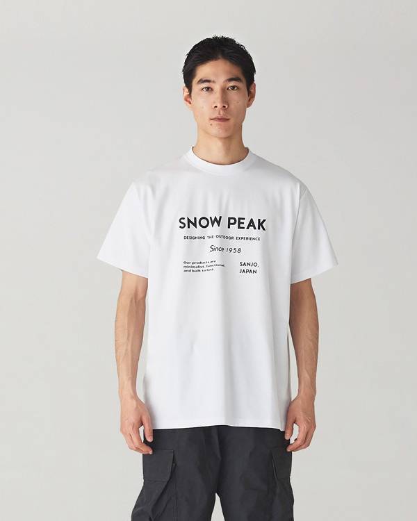 Snow Peak - SP Typography T-Shirt - T-Shirt - thegoodlife.