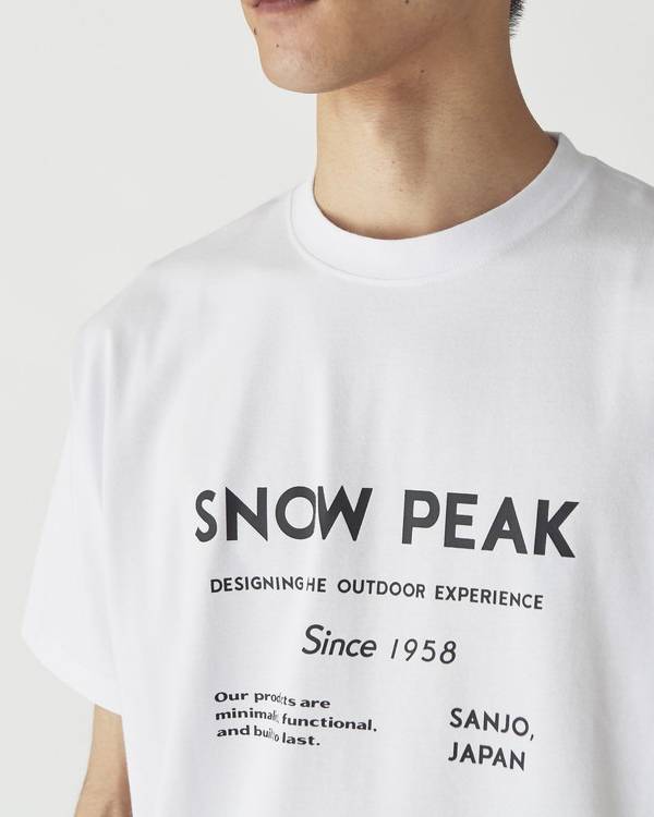 Snow Peak - SP Typography T-Shirt - T-Shirt - thegoodlife.