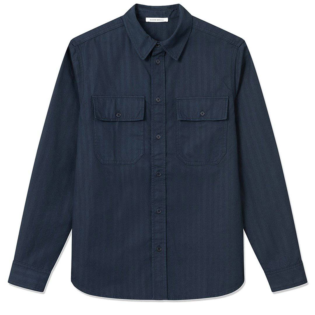 Avenir crisp herringbone shirt